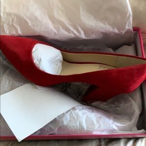 Vince Camuto Red Pointy Toe Shoes